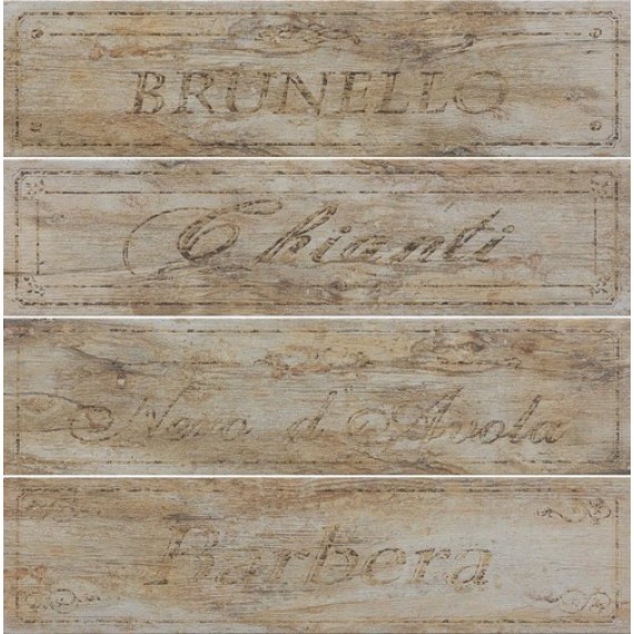 Керамогранит Metalwood Musk Wine Mix (комплект из 4 шт)