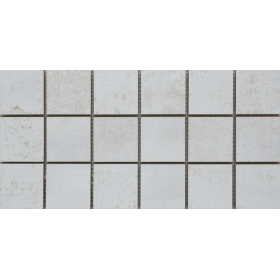 Мозаика Mk.Metallic White Natural 10mm 15x30