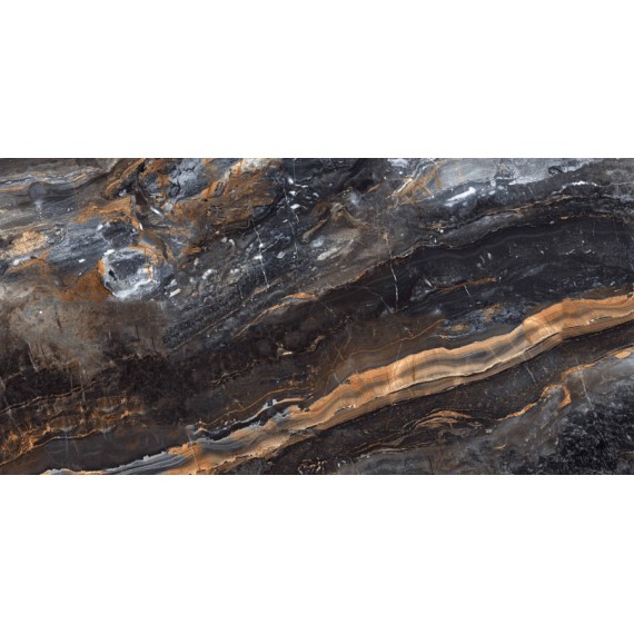 Керамогранит N20331 Керамогранит Lawa Nero Polished 60x120