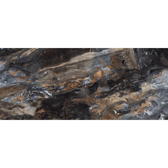 Керамогранит N20378 Керамогранит Lawa Nero Polished 120x278