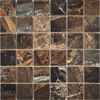 N20414 Мозаика Mosaico Lawa Nero Polished 5x5 30x30