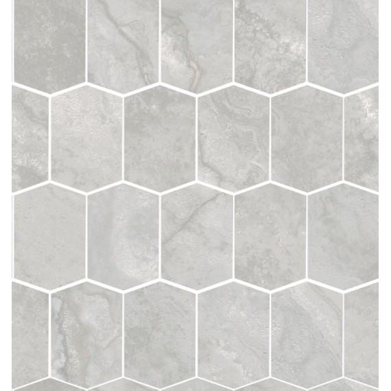 Мозаика NA80 Stream Mosaico Hexagon Silver ret. 31x35
