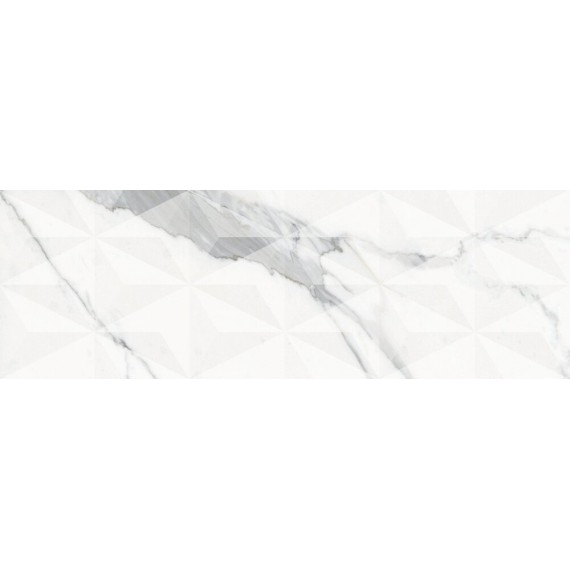 Керамическая плитка NEO93103D Плитка Elegante Statuario Triangolo Shine Rettificato 30x90