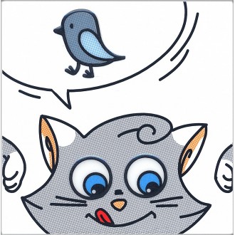 NT/A134/5009 Плитка Кошки-Мышки Птичка 20*20