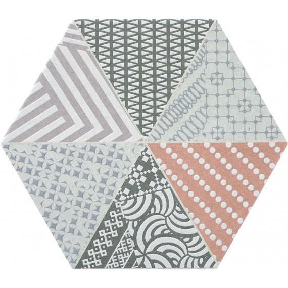 Керамогранит Nordic Hexa Mix-3 Grs-Crl 20*23