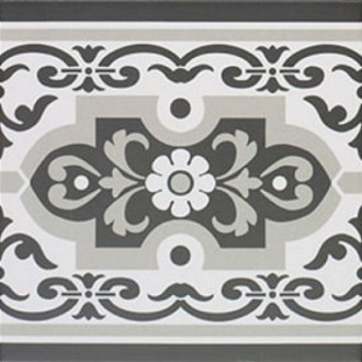 Normandy Cenefa Black 20х20