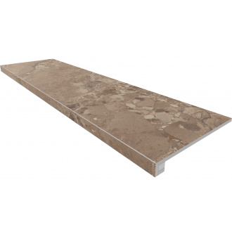 OM03 Oceanmist Brown неполированный 33x120+ Подступенок (14.5x120))
