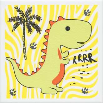 OP/A226/5009 Плитка Декор Динозаврики 1 матовый 20x20