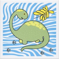 OP/A227/5009 Плитка Декор Динозаврики 2 матовый 20x20