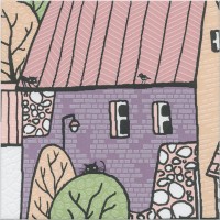 OS/A226/5009 Плитка Декор Городок 3 матовый 20x20