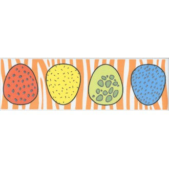 OS/A247/5009 Плитка Бордюр Динозаврики 1 матовый 20x6,3