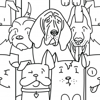 Oh My Dog White 25x25