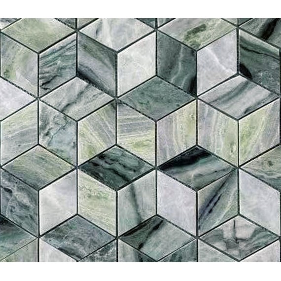 Мозаика Onice Verde oliva POL diamond 96x55x7 298x259