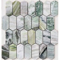 Onice Verde oliva POL long hex 38x86x7 278x304x7