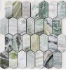 Onice Verde oliva POL long hex 38x86x7 278x304x7