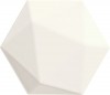 Origami white hex 11x12.5