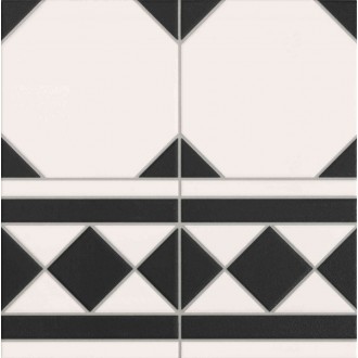 Oxford Negro Cenefa 33x33