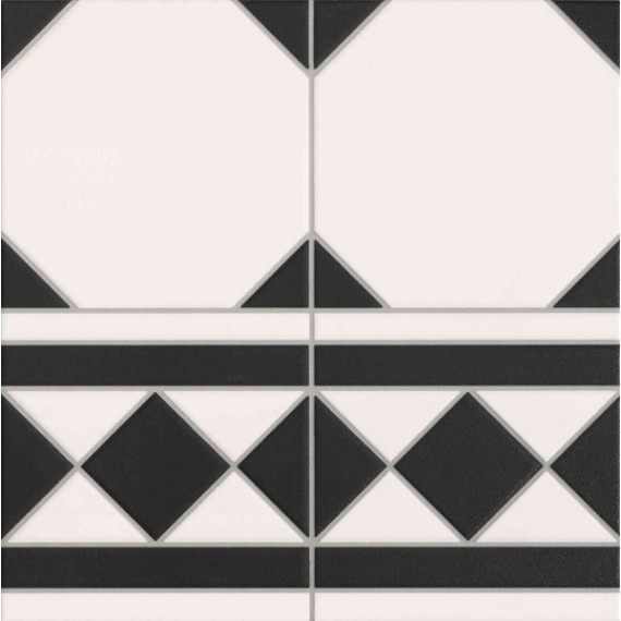 Керамическая плитка Oxford Negro Cenefa 33x33