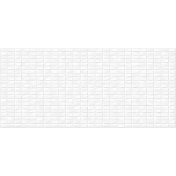 Керамическая плитка PDG053D Pudra мозаика рельеф белый 20x44