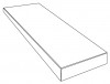 PF60016823 Ступени Tarsia Gradone Ang. Top SX Avorio Apuano Lux 3D Rett 32x120x4.5