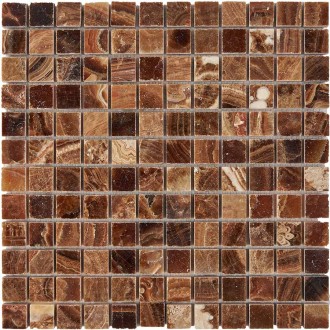 PIX206 Caramel onyx из оникса полированная 23x23 305х305х8