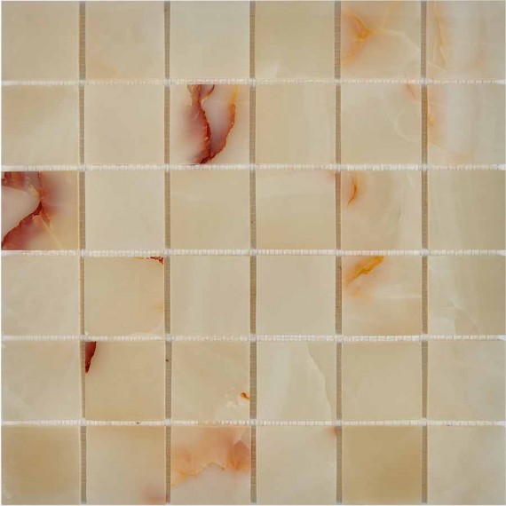 Мозаика PIX207 Jade verde из оникса полированная 48x48 305х305х6