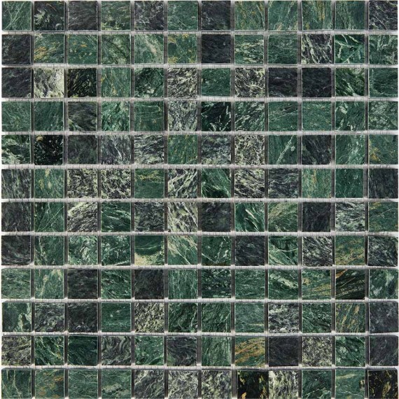 Мозаика PIX215 Spider Green из мрамора 23x23 305х305x6