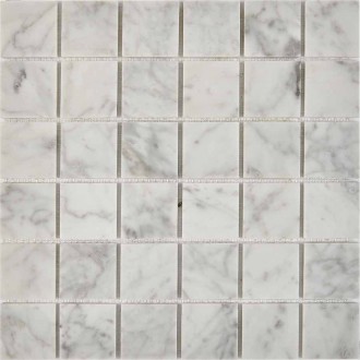PIX238 Bianco carrara из мрамора полированная 48x48 305х305x6