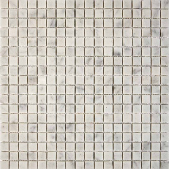Мозаика PIX239 Bianco carrara из мрамора матовая 15x15 305х305x4