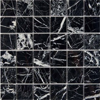 PIX252 Black majesty из мрамора полированная 48x48 305х305x6