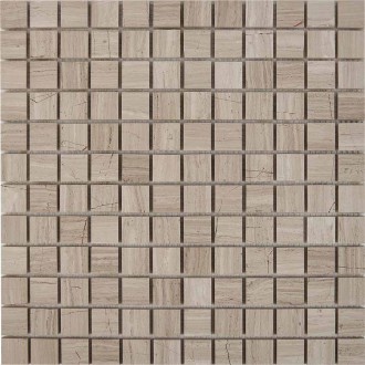 PIX254 White Wooden из мрамора полированная 23x23 305х305x6