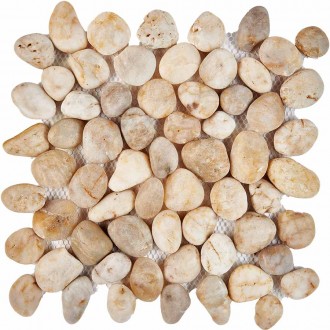 PIX265 Мозаика из гальки Bianco Natura stone 30.5х30.5