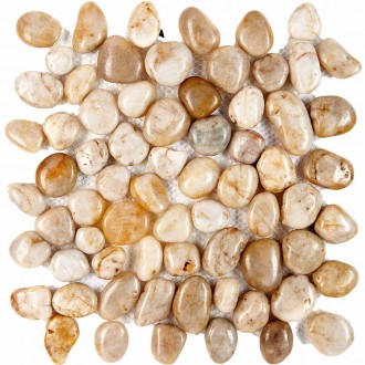 PIX267 Мозаика из гальки White stone 30.5х30.5