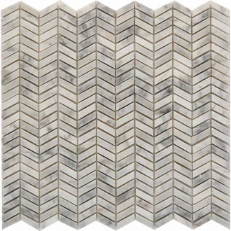 PIX290 Bianco carrara из мрамора полированная 27x10 298х307x8