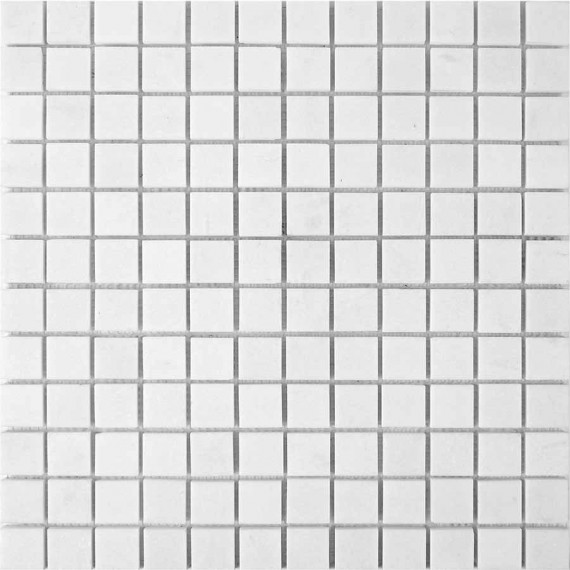 Мозаика PIX295 Thassos из мрамора полированная 23x23 305х305x6