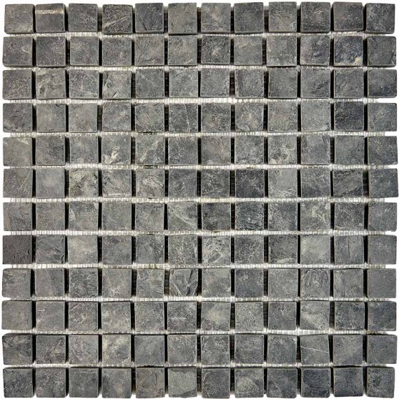 Мозаика PIX297 Slate Black из сланца 23х23 305х305