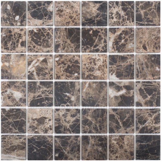Мозаика PIX303 Dark Emperador матовая 48x48 305х305x6