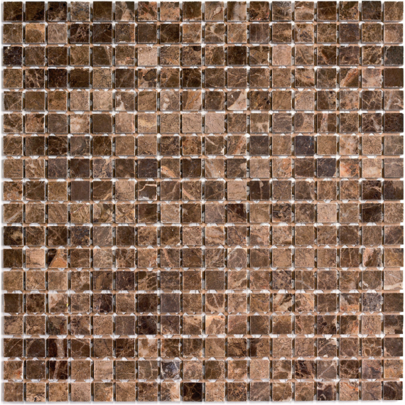 Мозаика PIX304 Dark Emperador полированная 15x15 305х305x4