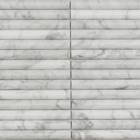 PIX342 Bianco Carrara, Convex матовая 20х151 300х305х12