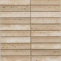 PIX343 Yellow Travertine, Concave матовая 30х151 305х318х12
