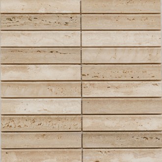 PIX343 Yellow Travertine, Concave матовая 30х151 305х318х12