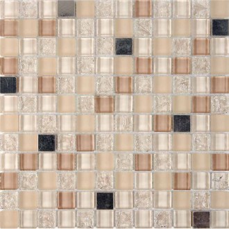 PIX716 Мозаика из стекла и металла 23x23 300х300x8