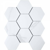 PMFQ82223 Hexagon big Carrara Matt 25.6х29.5х6
