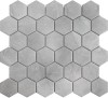 PMMT82457 Hexagon small Marble Grey Matt 26.5х27.8