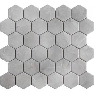 PMMT82457 Hexagon small Marble Grey Matt 26.5х27.8