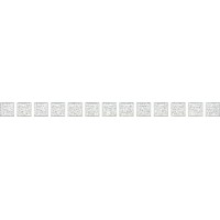 POF001 Плитка Карандаш Бисер белый серебро 20*1.4