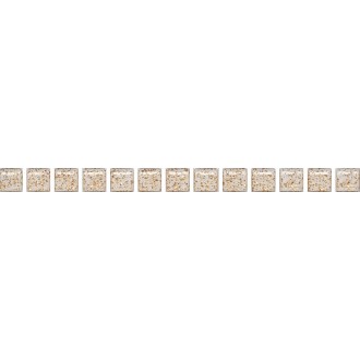 POF002 Плитка Карандаш Бисер белый золото 20*1.4