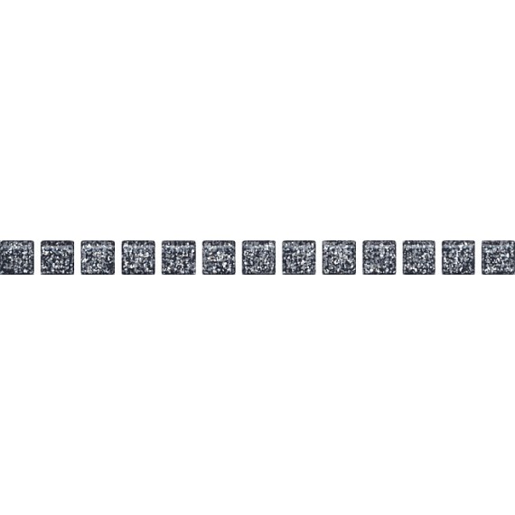 Керамогранит POF003 Карандаш Бисер черный серебро 20*1.4