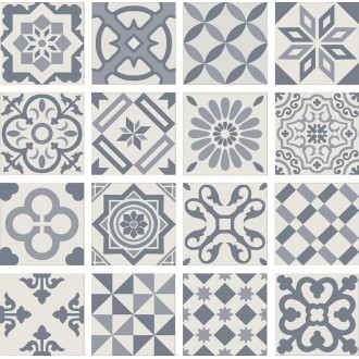 PT01950 Плитка ANTIGUA DECOR AZUL 20X20