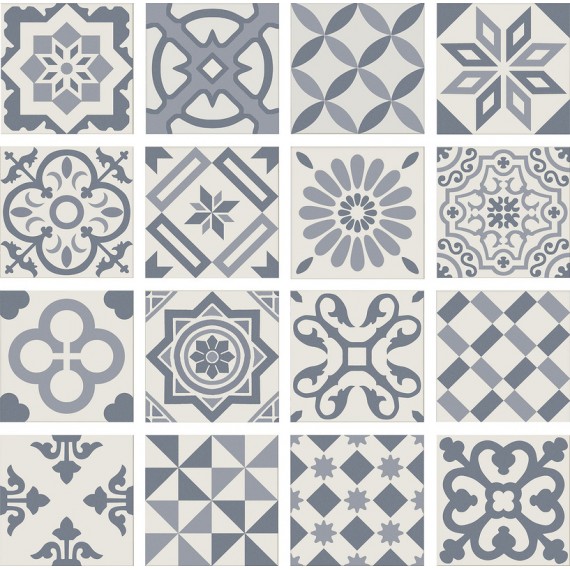 Керамическая плитка PT01950 Плитка ANTIGUA DECOR AZUL 20X20